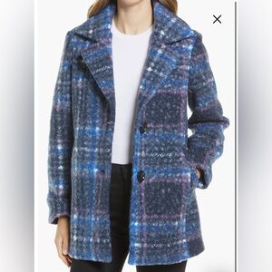 Sam Edelman Plaid Teddy Coat, size small